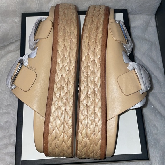 NWT J/SLIDES BONNIE Sand Leather Sandal - Picture 13 of 15